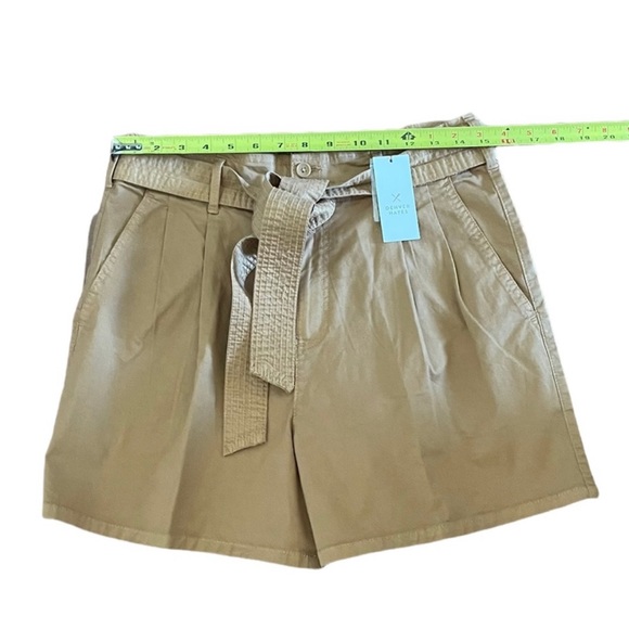 Denver Hayes NWT paper bag waist high rise camel brown tan color bohemian size10 - Picture 9 of 9